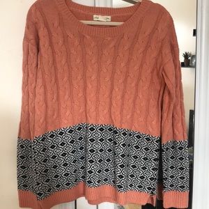 Cable knit sweater